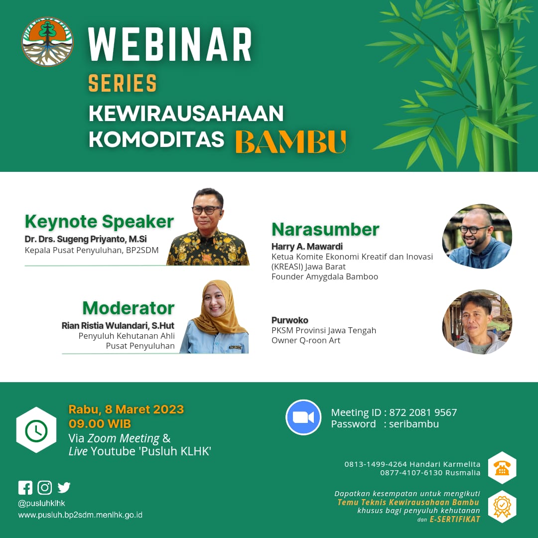 Webinar Kewirausahaan Komoditas Bambu