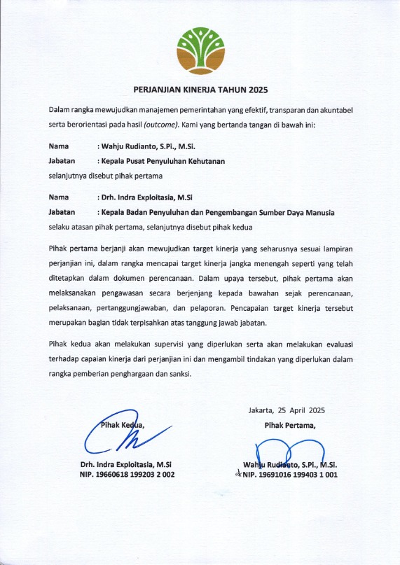 Perjanjian Kinerja Tahun 2025